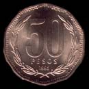 50 pesos chilenos reverso