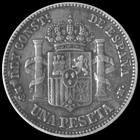 1 pesetaAlfonso XII