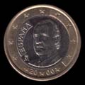 1 euro Juan Carlos I