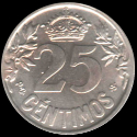 25 Centesimi Alfonso XIII