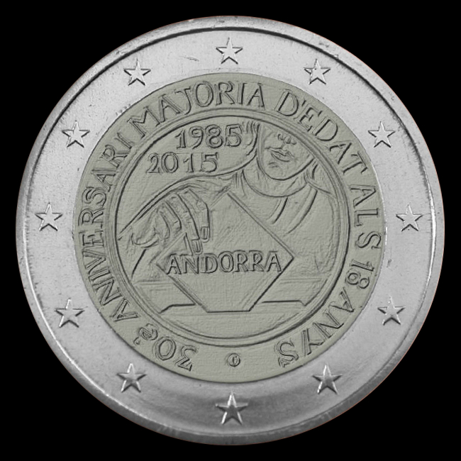 2-Euro-Gedenkmünzen Andorra 2015