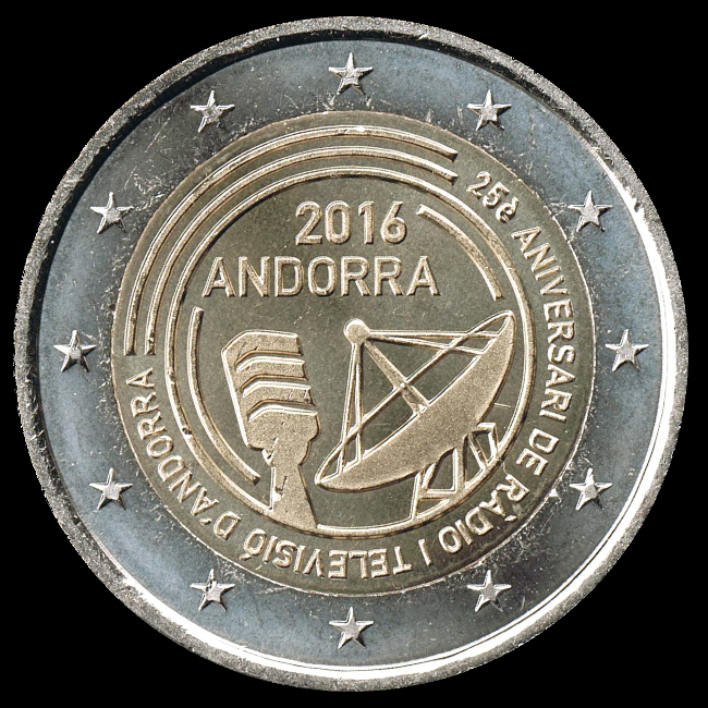 2-Euro-Gedenkmünzen Andorra 2016