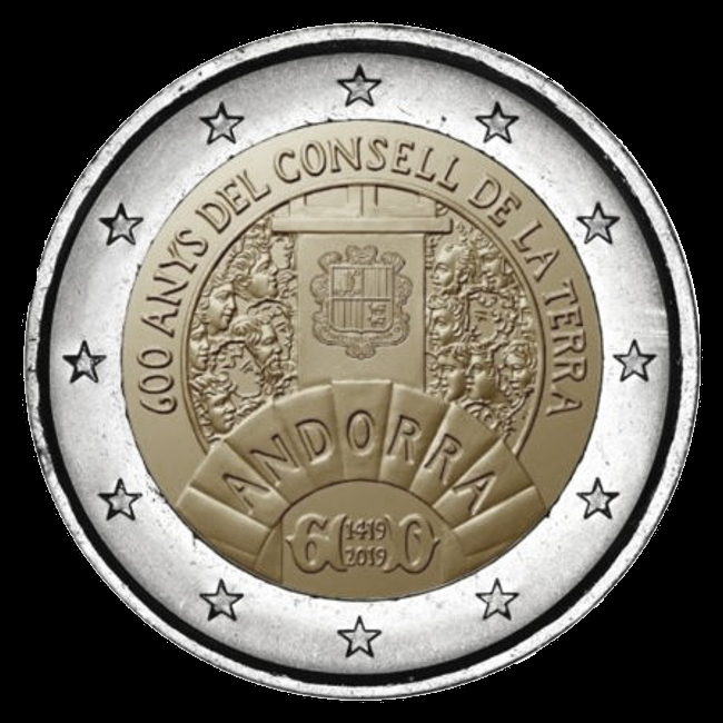 2-Euro-Gedenkmünzen Andorra 2019