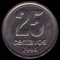 25 centavos peso argentino reverso