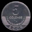 5 colones costa rica reverso