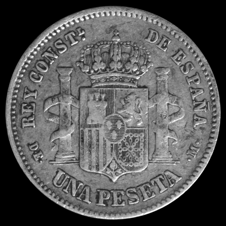 1 pesetaAlfonso XII