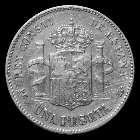 1 peseta Alfonso XIII