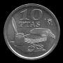 Münzen von 10 Pesetas