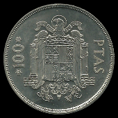Monnaies de 100 Pesetas