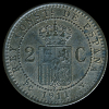 2 Centimes Alfonso XIII