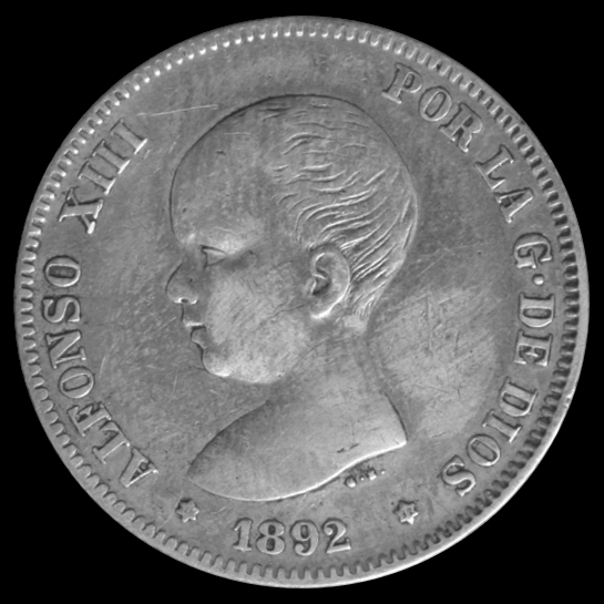 2 pesetas Alfonso XIII