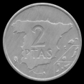 Coins of 2 Pesetas