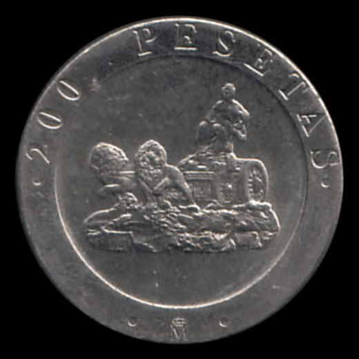 200 pesetasJuan Carlos I