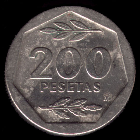 200 pesetasJuan Carlos I
