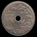 25 Centimes Stato Spagnolo