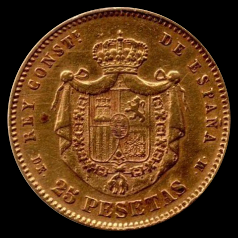 25pesetasAlfonso XII