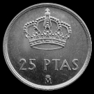 Münzen von 25 Pesetas