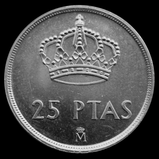 25 pesetasJuan Carlos I