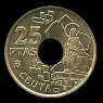 Münzen von 25 Pesetas