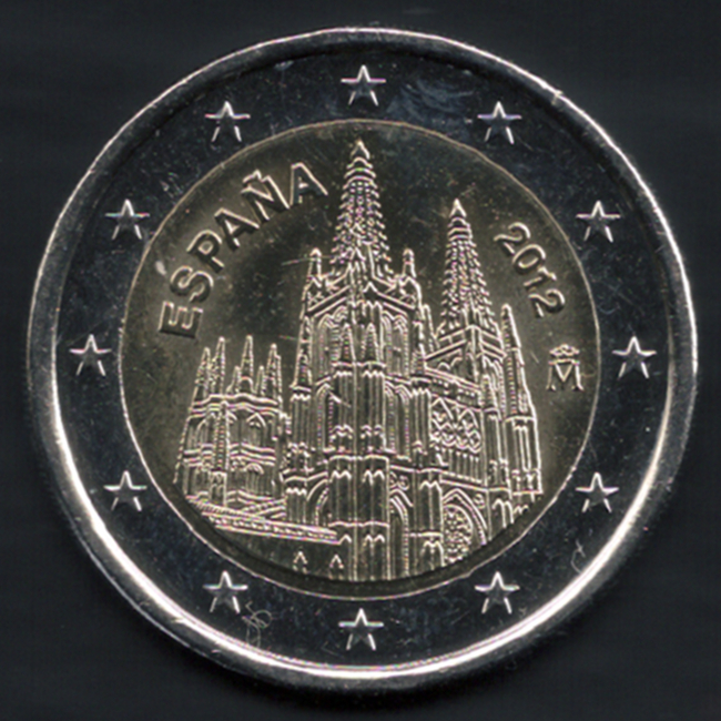 pièces de monnaie en euro de l'Espagne 2012