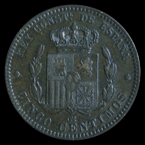 5 céntimos Alfonso XII