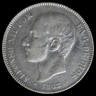5 pesetas Alfonso XII