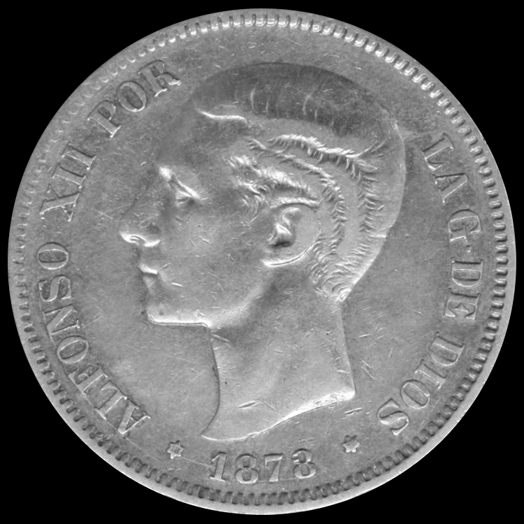 5 pesetas Alfonso XII
