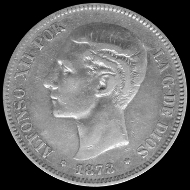 5 pesetas Alfonso XII