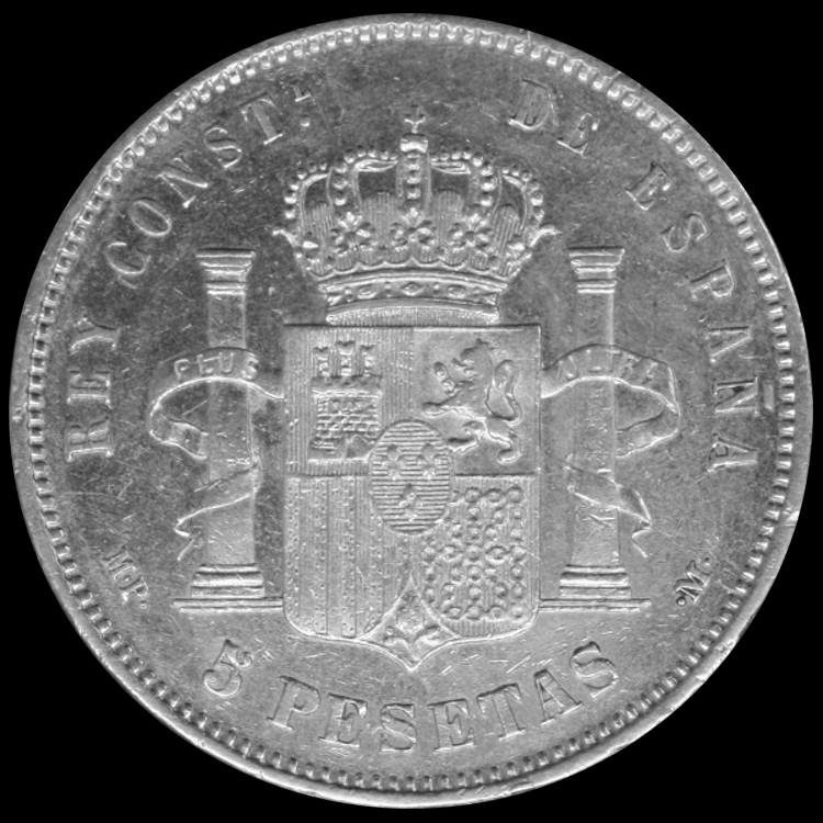5 pesetas Alfonso XIII