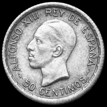 50 cntimosAlfonso XIII