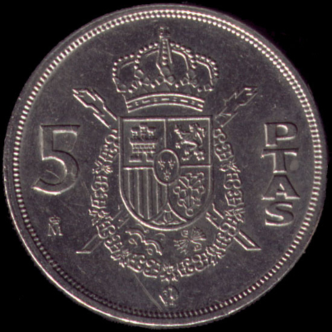 5 pesetasJuan Carlos I