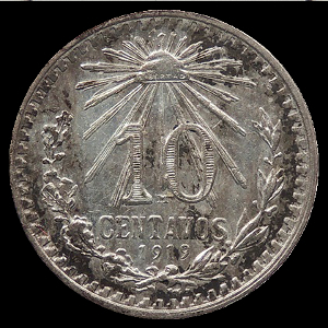 10 Centavos de peso mexicano