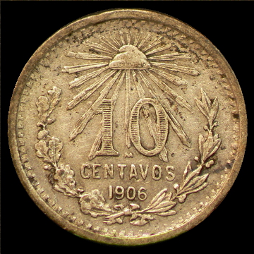 10 Centavos de peso mexicano