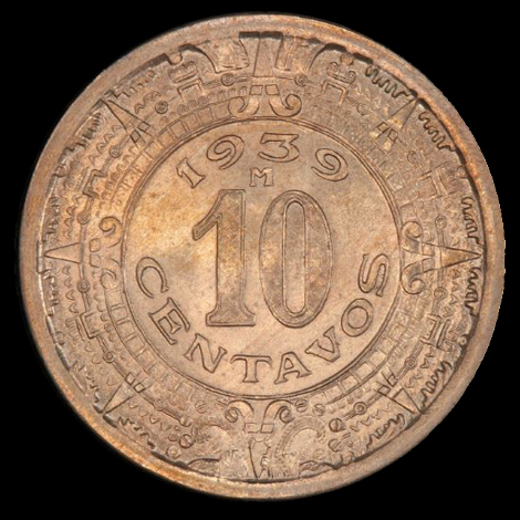 10 Centavos de peso mexicano
