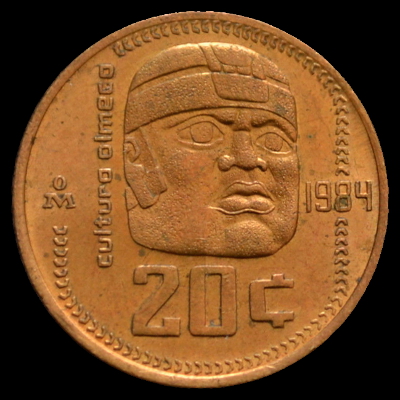 20 Centavos de peso mexicano