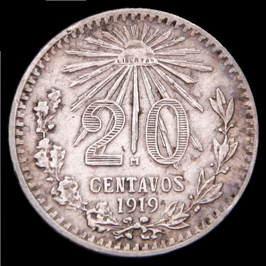 20 Centavos de peso mexicano