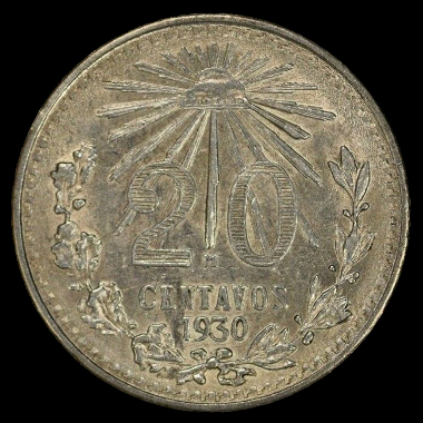 20 Centavos de peso mexicano