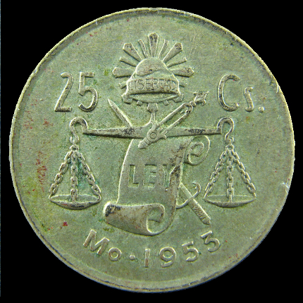 25 Centavos de peso mexicano