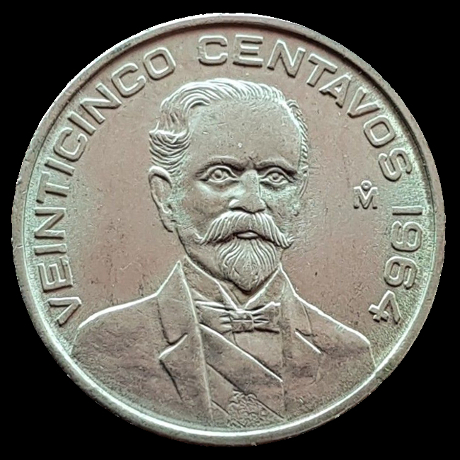 25 Centavos de peso mexicano
