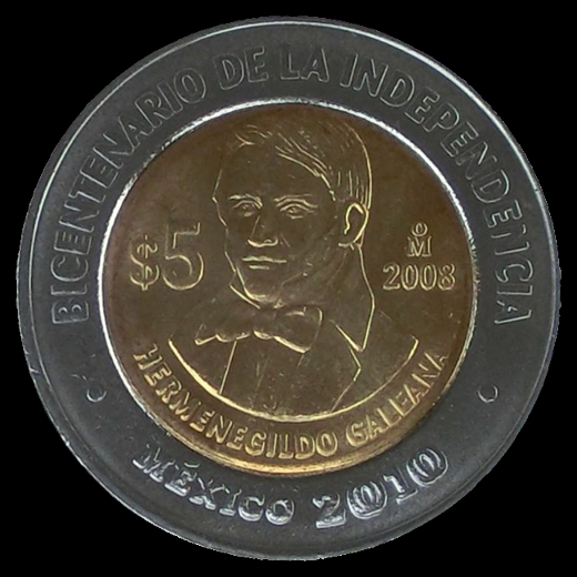 5 Pesos mexicano