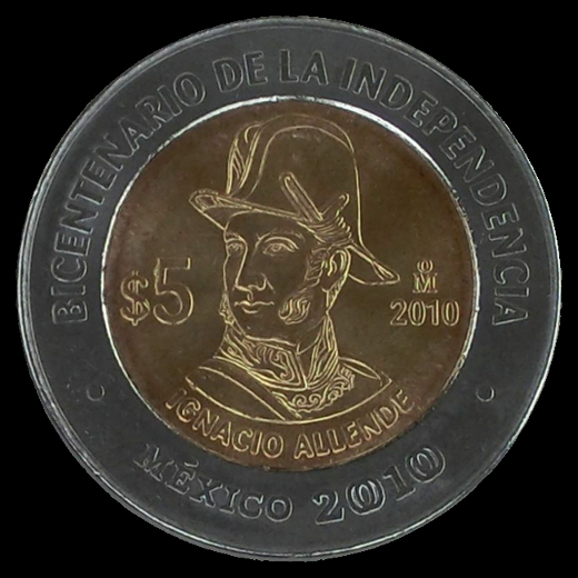 5 Pesos mexicano