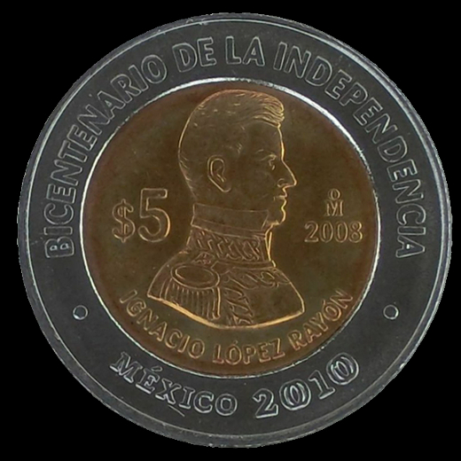 5 Pesos mexicano