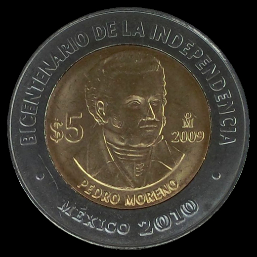 5 Pesos mexicano