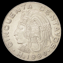 50 Centavos de peso mexicano