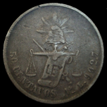 50 Centavos de peso mexicano