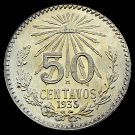 50 Centavos de peso mexicano