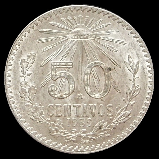 50 Centavos de peso mexicano
