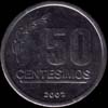 50 centesimos peso uruguayo reverso